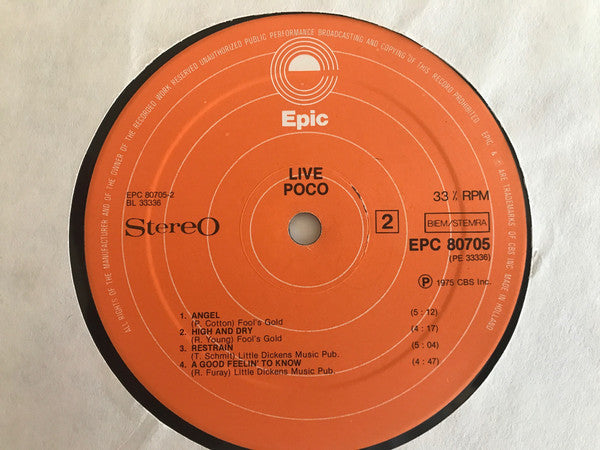 Poco (3) : Live (LP, Album, Ora)