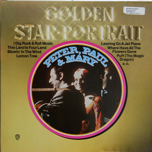 Peter, Paul & Mary : Golden Star-Portrait (LP, Comp, Str)