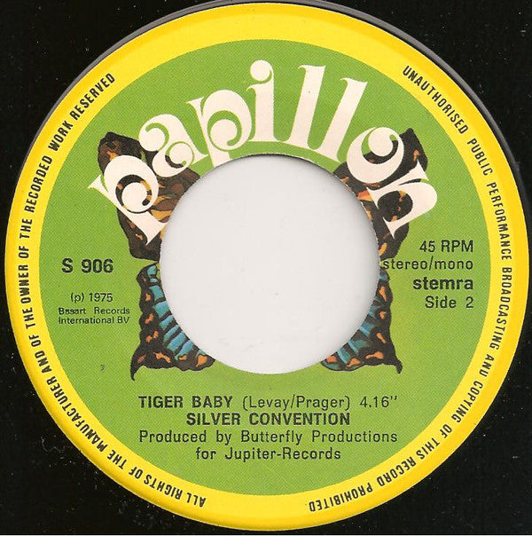 Silver Convention : Fly, Robin, Fly (7", Single)