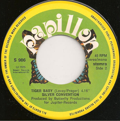 Silver Convention : Fly, Robin, Fly (7", Single)