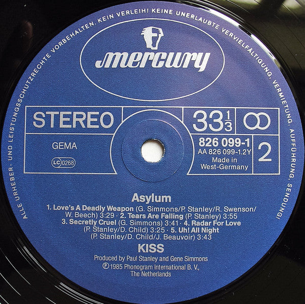 Kiss : Asylum (LP, Album)