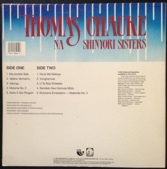 Thomas Chauke Na Shinyori Sisters : Ma-Jumble Sale (Shimatsatsa No. 8) (LP, Album)