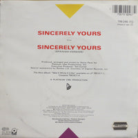New York's Sweet Sensation* with Romeo J. D. : Sincerely Yours (7", Single)