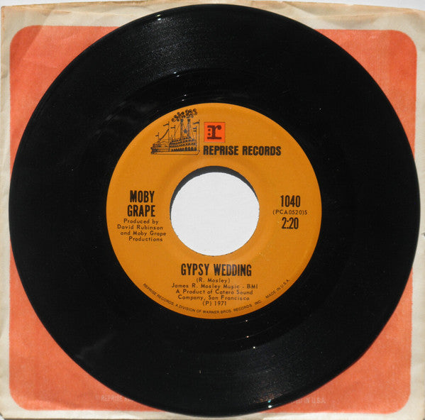 Moby Grape : Gypsy Wedding (7")
