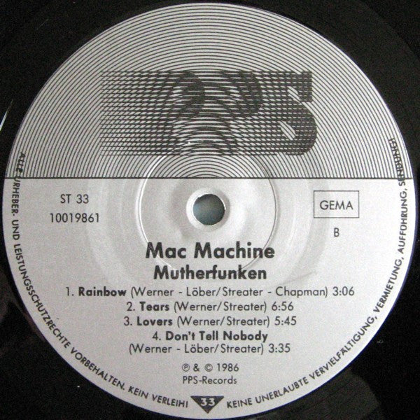 Mac Machine : Mutherfunken (LP, Album)