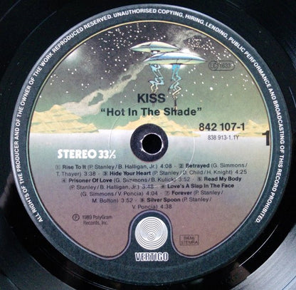 Kiss : Hot In The Shade (LP, Album)