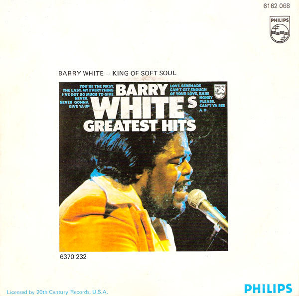 Barry White : Let The Music Play (7", Single)