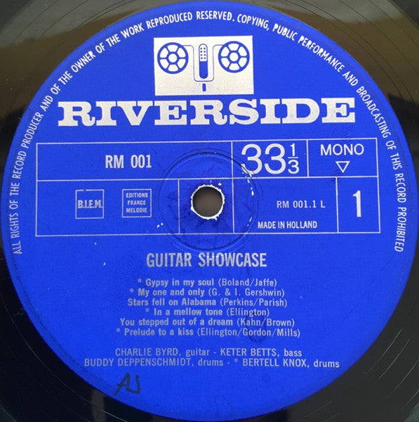 Charlie Byrd, Charlie Byrd Trio : Guitar Showcase (LP, Album, Comp, Mono)