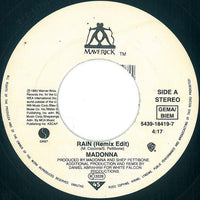 Madonna : Rain (7", Single, Lar)
