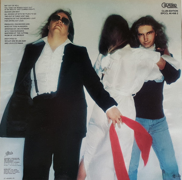 Meat Loaf : Bat Out Of Hell (LP, Album, Club)