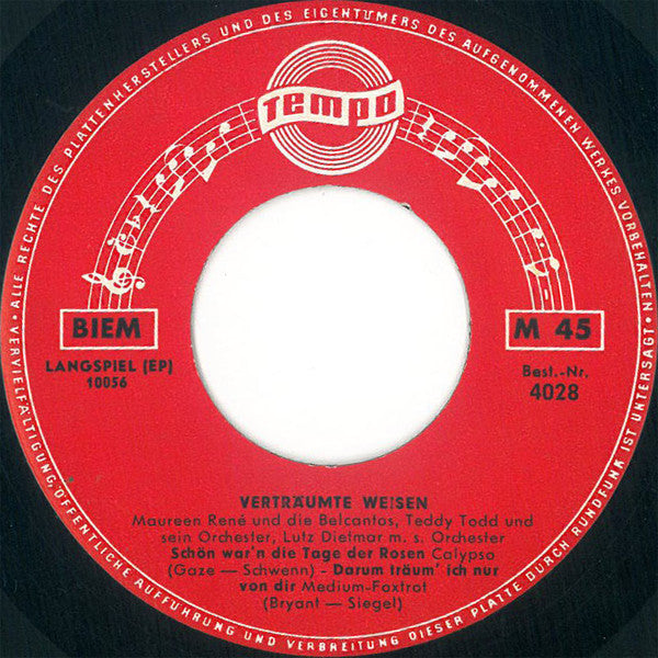 Various : Verträumte Weisen (7", EP, Mono)