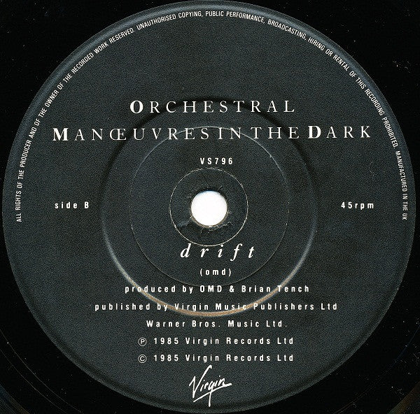 Orchestral Manœuvres In The Dark* : Secret (7", Single, Ltd, Pos)