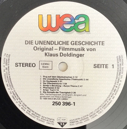 Klaus Doldinger : Die Unendliche Geschichte (Das Album - Original Filmmusik) (LP, Album, RE)