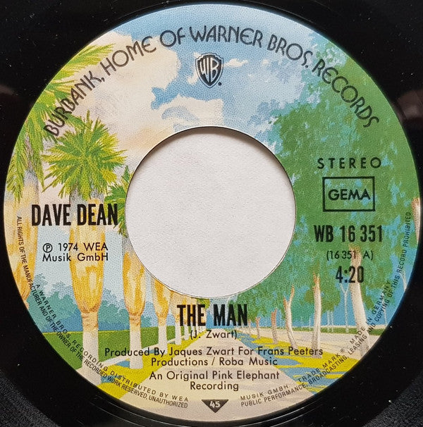Dave Dean (3) : The Man (7", Single)