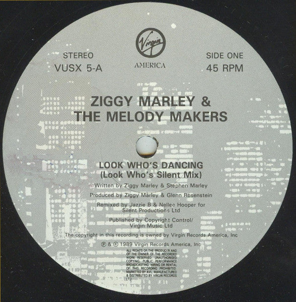 Ziggy Marley And The Melody Makers : Look Who's Dancing (12")