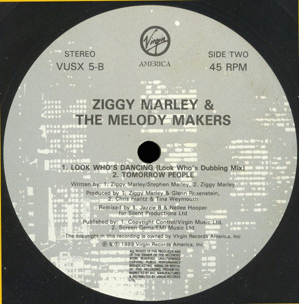 Ziggy Marley And The Melody Makers : Look Who's Dancing (12")