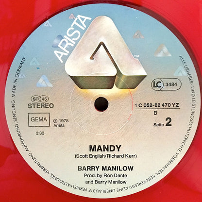 Barry Manilow : Copacabana / Mandy (12", Maxi, Ltd, Red)