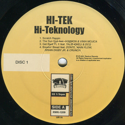 Hi-Tek : Hi-Teknology (2xLP, Album)