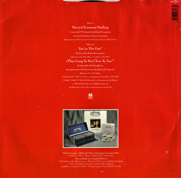 Carpenters : Close To You / Merry Christmas Darling (12")