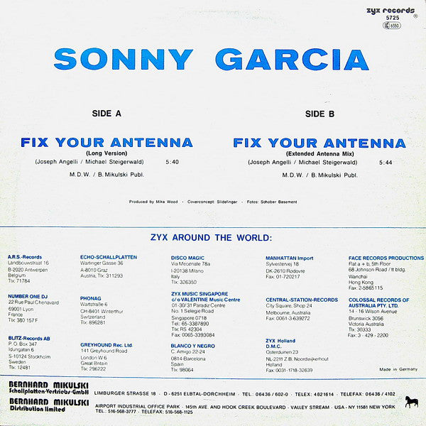 Sonny Garcia : Fix Your Antenna (12", Maxi)