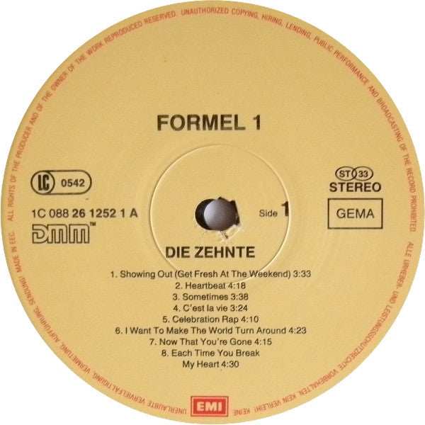 Various : Formel Eins - Die Zehnte (LP, Comp)