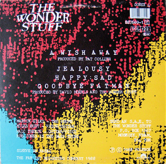 The Wonder Stuff : A Wish Away (12")