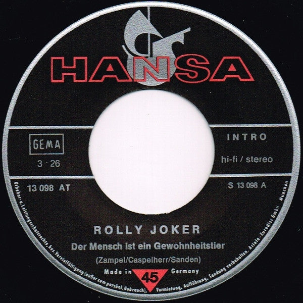 Rolly Joker : Der Mensch Ist Ein Gewohnheitstier / Marie-Luise (7", Single)