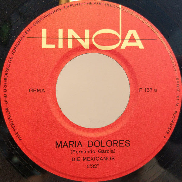 Die Mexicanos : Maria Dolores (7", Single)