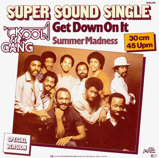 Kool & The Gang : Get Down On It / Summer Madness (12", Maxi)