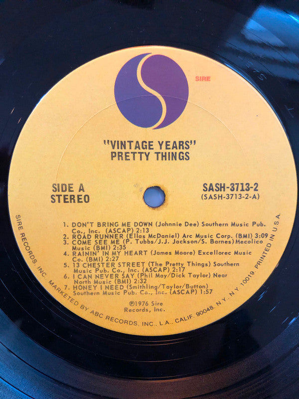 The Pretty Things : The Vintage Years (2xLP, Comp, Ter)