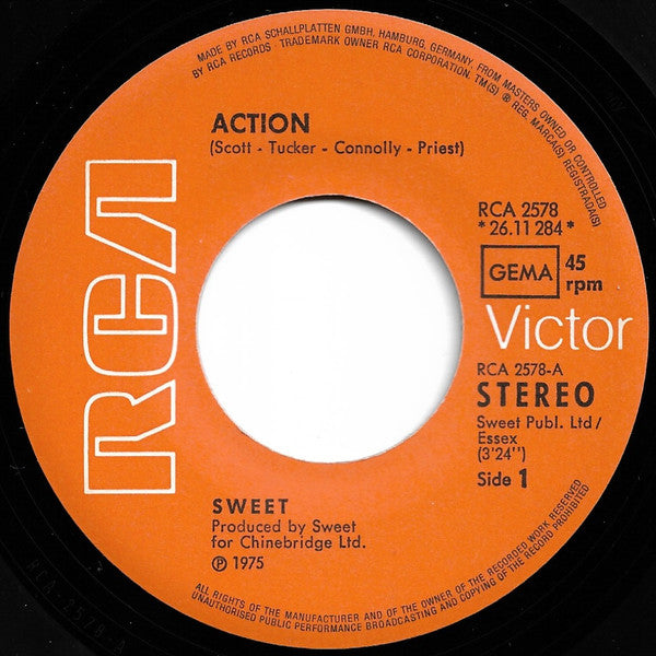 Sweet* : Action (7", Single)