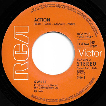 Sweet* : Action (7", Single)