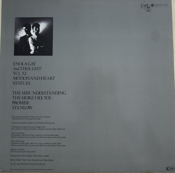Orchestral Manoeuvres In The Dark : Organisation (LP, Album)