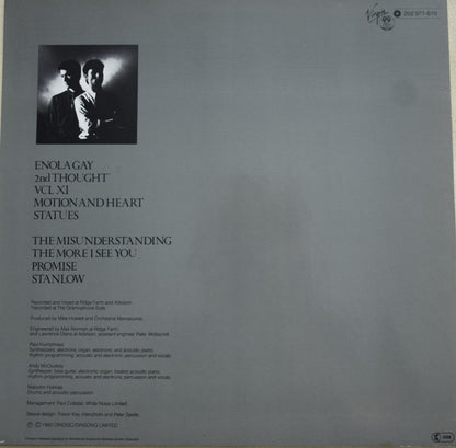 Orchestral Manoeuvres In The Dark : Organisation (LP, Album)