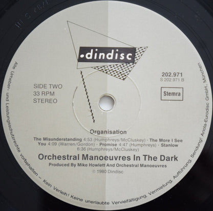 Orchestral Manoeuvres In The Dark : Organisation (LP, Album)