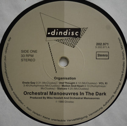 Orchestral Manoeuvres In The Dark : Organisation (LP, Album)