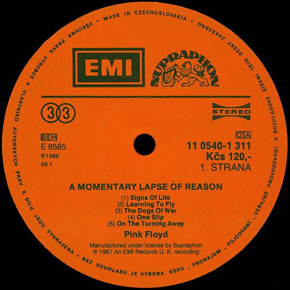 Pink Floyd : A Momentary Lapse Of Reason (LP, Album, RE)