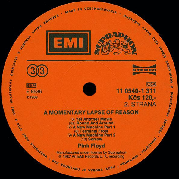 Pink Floyd : A Momentary Lapse Of Reason (LP, Album, RE)