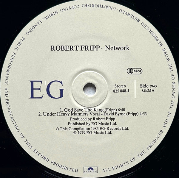 Robert Fripp : Network (12", Comp)