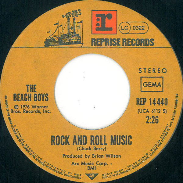 The Beach Boys : Rock'n'Roll Music (7", Single)
