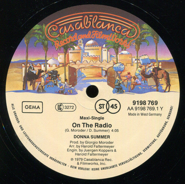 Donna Summer : On The Radio / There Will Always Be A You (12", Maxi)