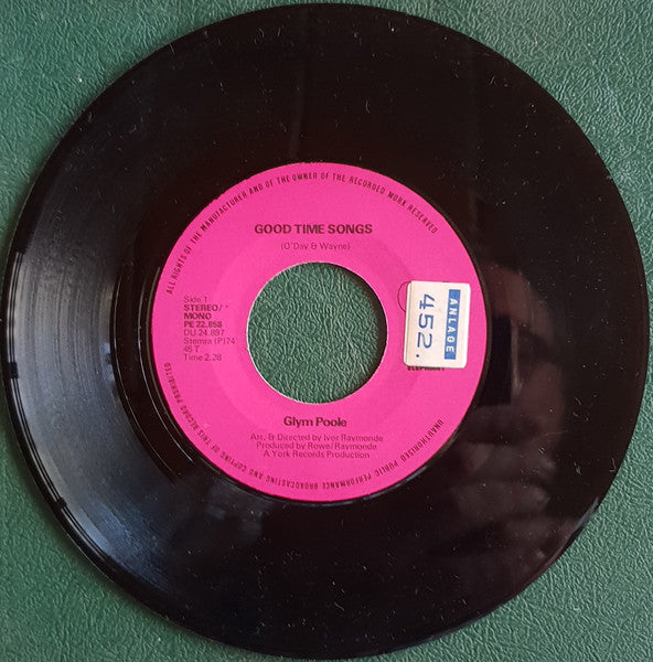 Glyn Poole (2) : Good Times Song  (7", Single, Mono)