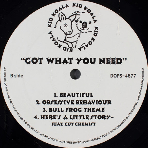 Kid Koala : Got What You Need (12", Comp, Unofficial)