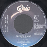 Michael Jackson / Paul McCartney : The Girl Is Mine (7", Single, Lar)