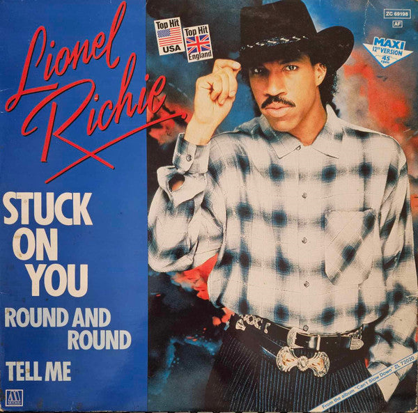 Lionel Richie : Stuck On You / Round And Round / Tell Me (12", Maxi)