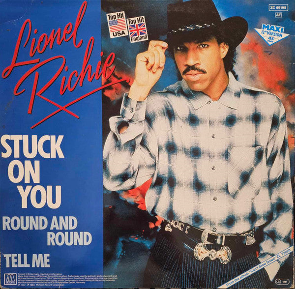 Lionel Richie : Stuck On You / Round And Round / Tell Me (12", Maxi)