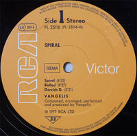 Vangelis : Spiral (LP, Album)
