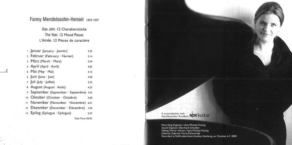 Fanny Mendelssohn Hensel, Lauma Skride : The Year (CD, Album, RE, Son)