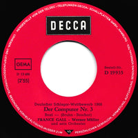 France Gall : Computer Nr. 3 / Alle Reden Von Der Liebe (7", Single)
