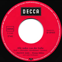 France Gall : Computer Nr. 3 / Alle Reden Von Der Liebe (7", Single)